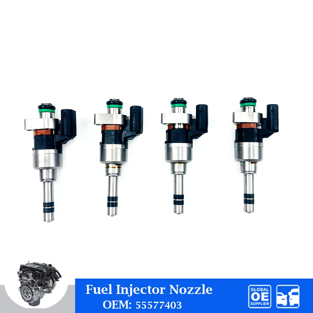 

4 Pcs Engine Fuel Injector 55577403 For Chevrolet Equinox GMC Cruze Malibu Buick Encore 1.4L 1.5L 1.6L Auto Car Accessories