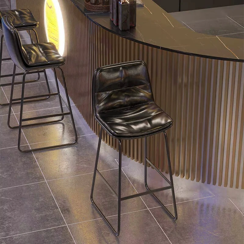 Industrial style wrought iron bar stool commercial retro bar table and chair set