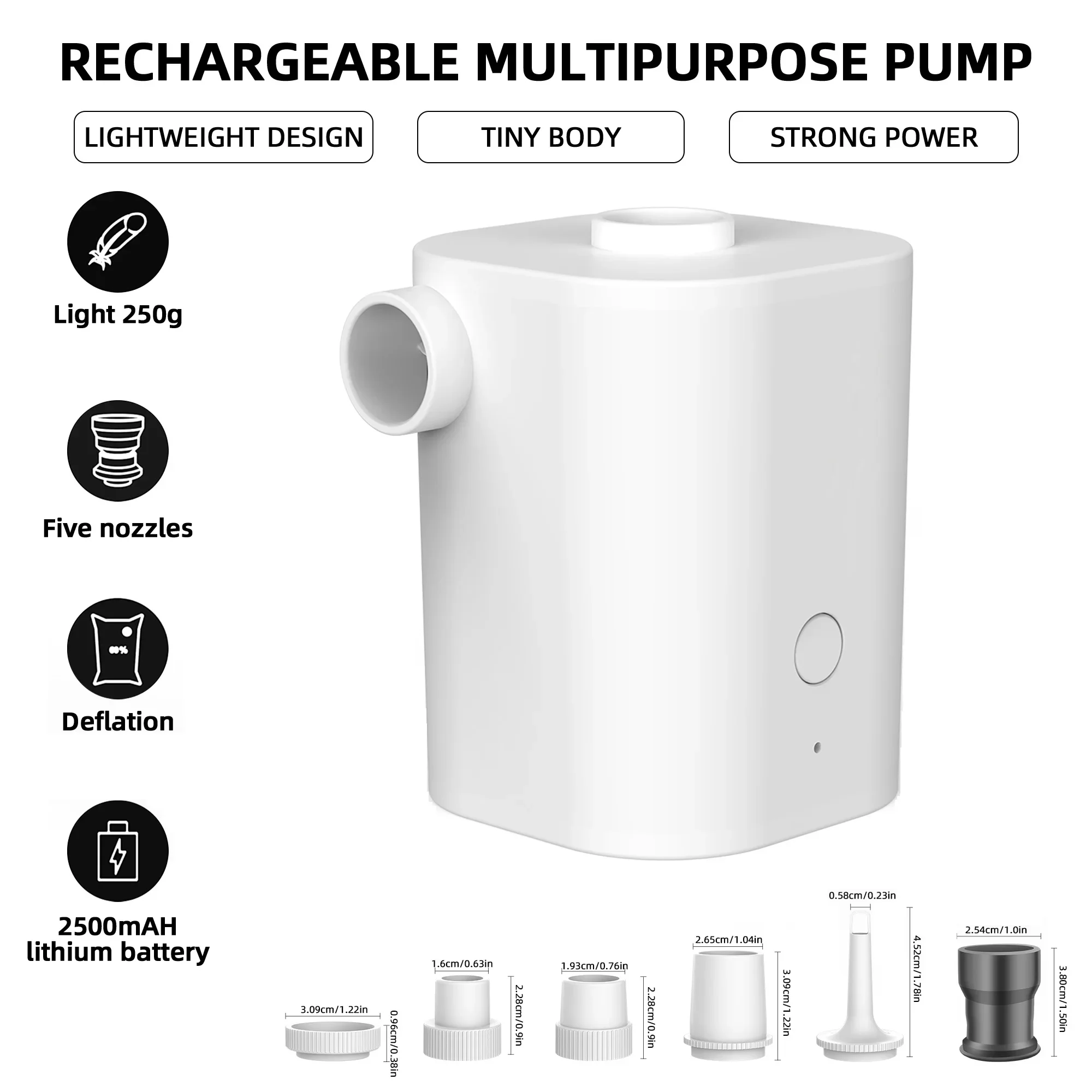 

Электрический воздушный насос, беспроводной насос для надувного матраса для кемпинга, надувные подушки, надувной матрас, кровати, кольцо, перезаряжаемая батарея