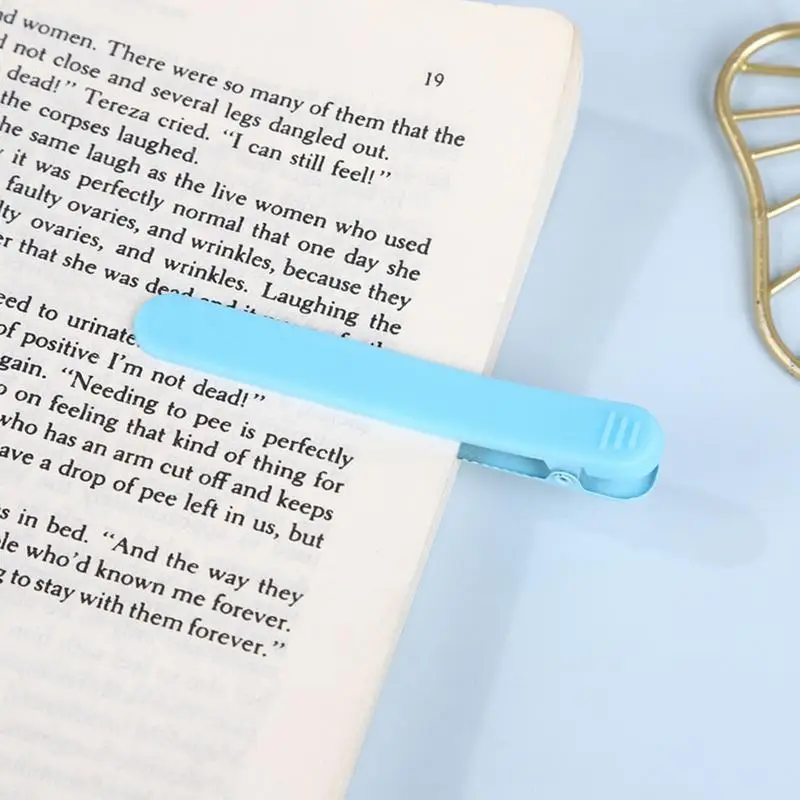 Silicone Automatic Bookmarks Multipurpose Creative Bookmark Clip Portable Bookmark Clip Reading Accessories for Children Book