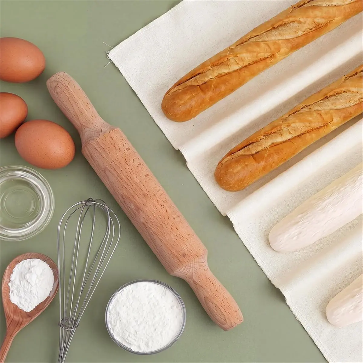 3 Pcs Dough Proofing Cloth Large Professional Heavy Duty Bakers Reusable Bread Dough Proofing Cloth for Loaves