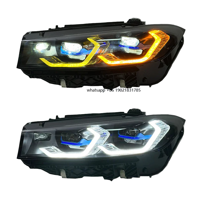 JY for 3 Series G20 Headlight Car LED Modification Switchback Yellow White Spoon DRL  Lens Plug Play Projector Assembly New