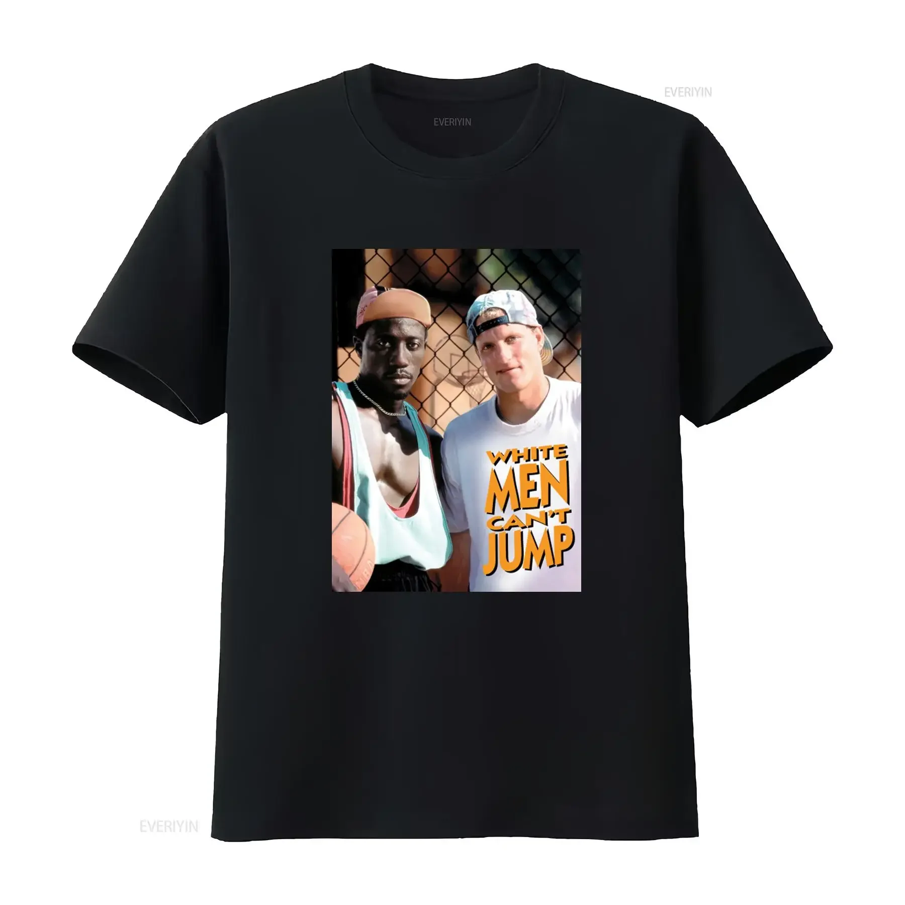 1992 Classic Vintage New White Men Can't Jump Mens T Shirt vintage Washed homme Stretched Casual Soft graphic