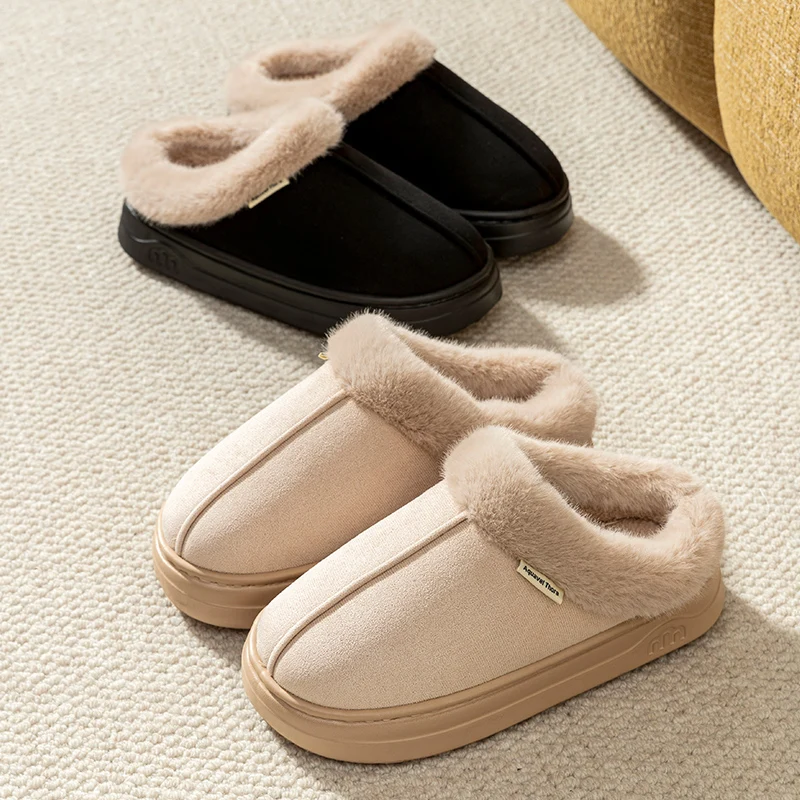 Fashion Warm Women's Slippers Winter Boot Casual Indoor Soft High Thick Sole Anti-slip Outdoor Simple Wear Comfort Couple Shoes image 5