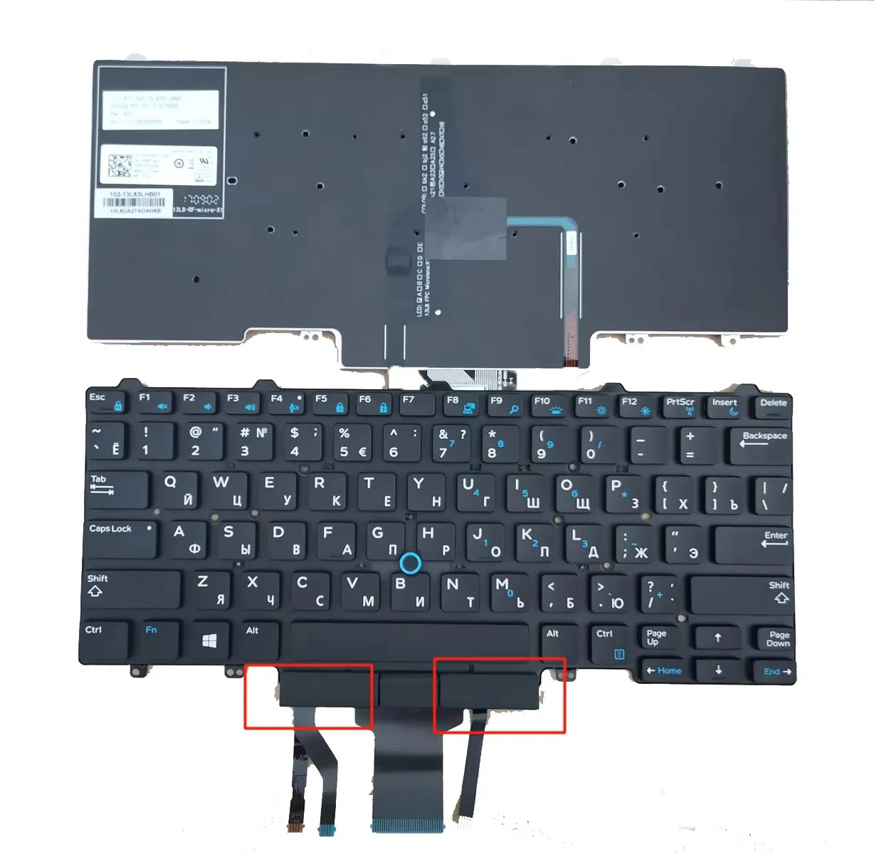 Новая русская клавиатура для Dell Latitude E5450 E7450 E5470 E7470 E5480 E5490 02X4RD 0NY63M RU Layout