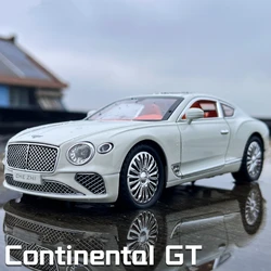 1:24 Continental GT Alloy Luxy Car Model Diecasts Metal Car Vehicles Model Simulation Sound Light Collection Childrens Toys Gift