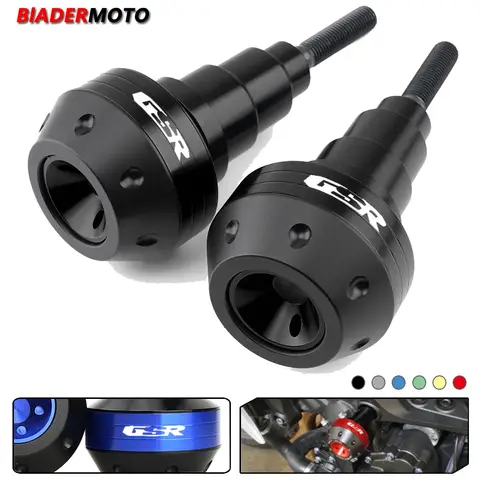 스즈키 GSR400 GSR600 GSR750 GSR 750 오토바이 떨어지는 보호 프레임 슬라이더 페어링 가드 크래시 패드 보호대 로고 포함
