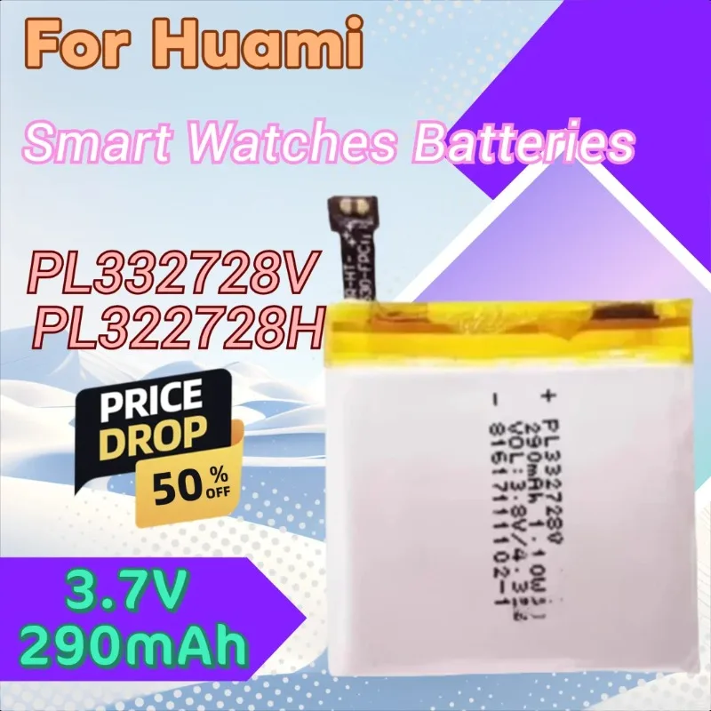 Nowa bateria PL332728V PL322728H do Huami Amazfit Stratos 3 A1929 A1928 Stratos 2 A1609 A1619 Smart Watch