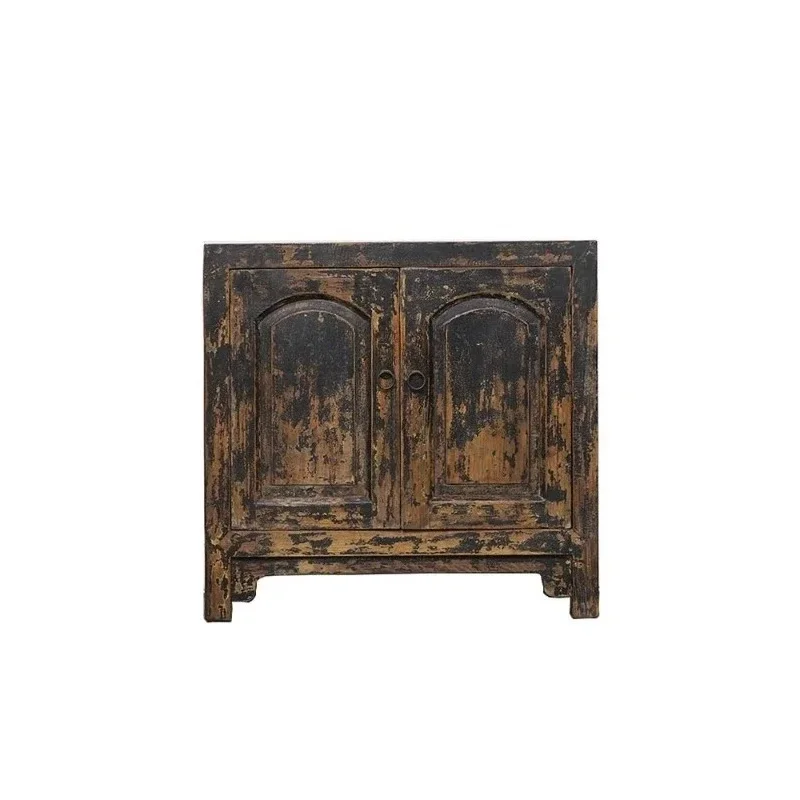Qing Dynasty Old Wood Bookcase Antique Old Cabinet Cash Box Solid Wood Bedside Cabinet Hallway Nostalgic Old Objects furniture