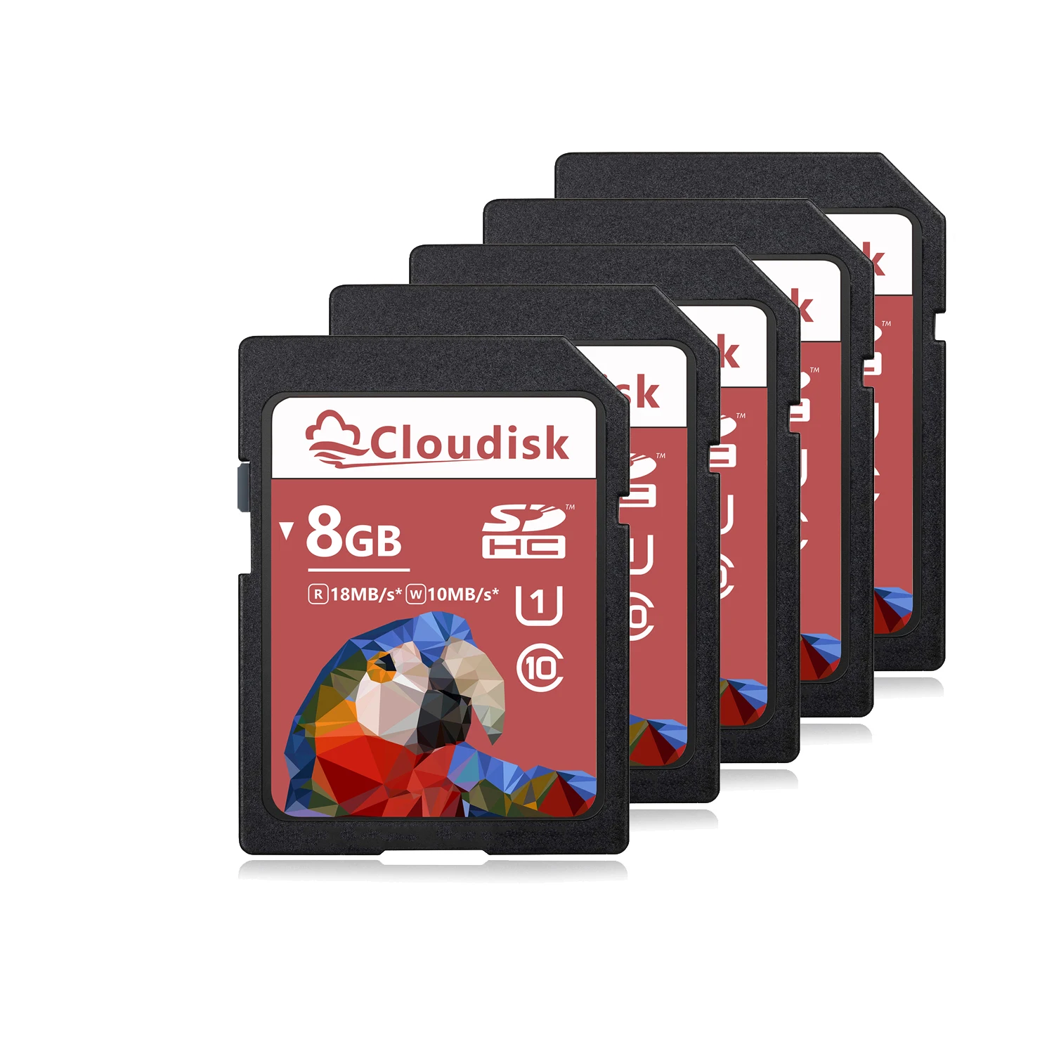 Imagem -04 - Cloudisk 5pack Câmera Cartão sd 32gb 64gb 128gb Sdxc u3 V30 Cartão de Memória Flash 16gb 8gb 4gb Sdhc Class10 Uhs-i para Carro dv Slr