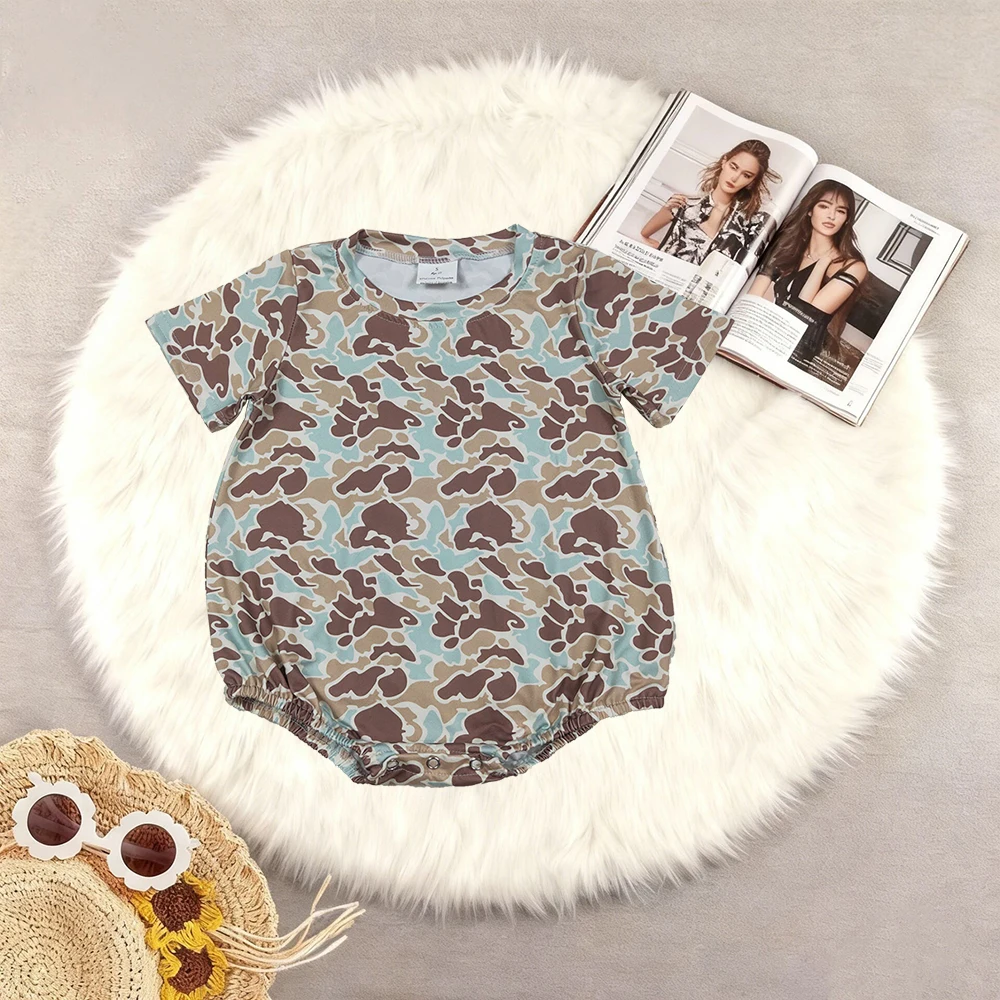 

Комбинезоны для маленьких мальчиков 12,9, камуфляжные комбинезоны из Южного цвета хаки с короткими рукавами для маленьких мальчиков