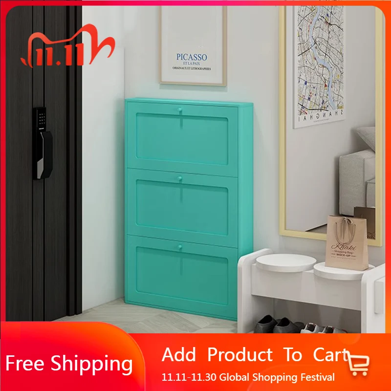 

Nordic Designer Shoe Cabinet Display Storage Shelves Living Room Shoe Shelf Modern Garden Narrow Muebles Entrance Furniture