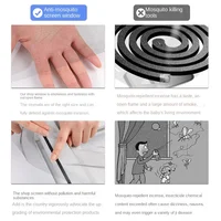 Moustiquaire d'intérieur en maille auto-adhésive, pour fenêtre de lit, Textile de maison, anti-insectes et moustiquaire, rideaux de jardin, DIY 6