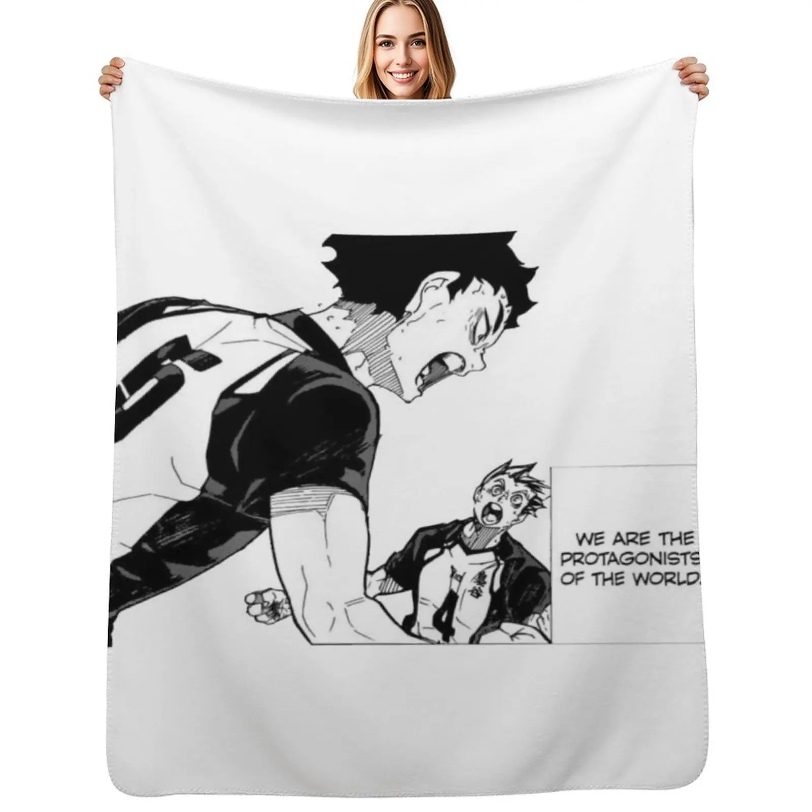 Copy of protagonists of the world - no bg Throw Blanket Flannel Fleece Soft Warm Throw Blanket