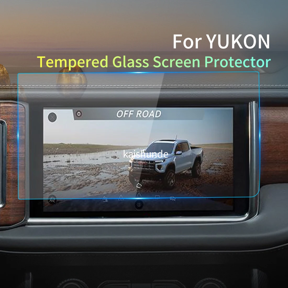 Screen Protector For GMC YUKON 2023 Carplay Tempered Glass Protective Film Multimedia Screensaver Car Sticker Vehicle Accessory