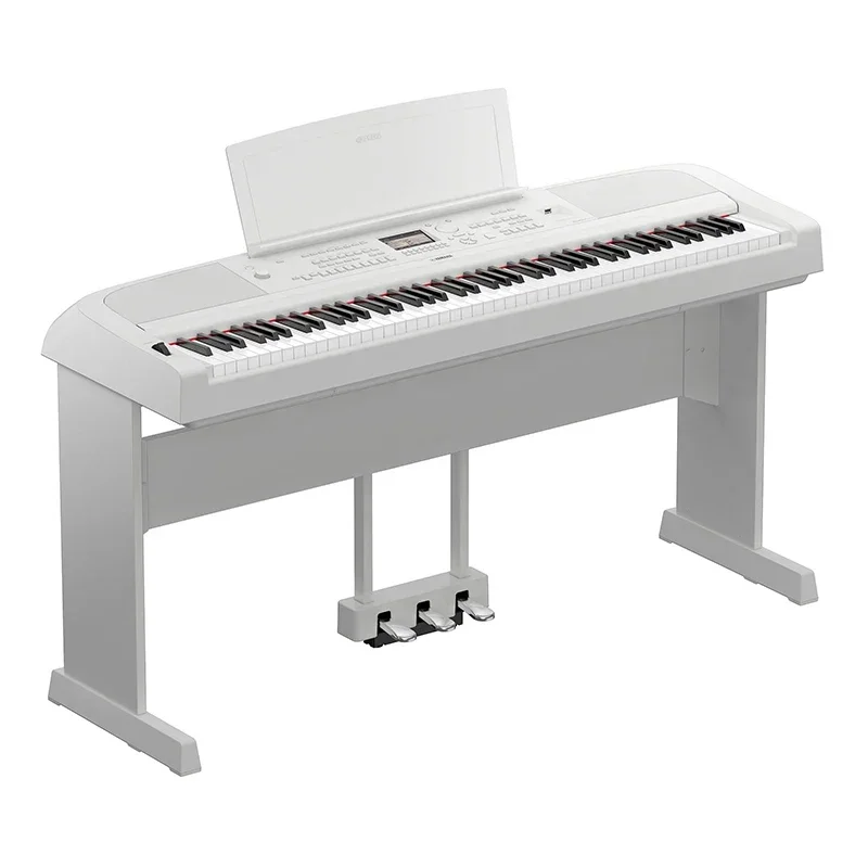 Yamahas DGX-670WH Electric Piano 88 Key Weight Hammer Live Broadcast Digital Piano