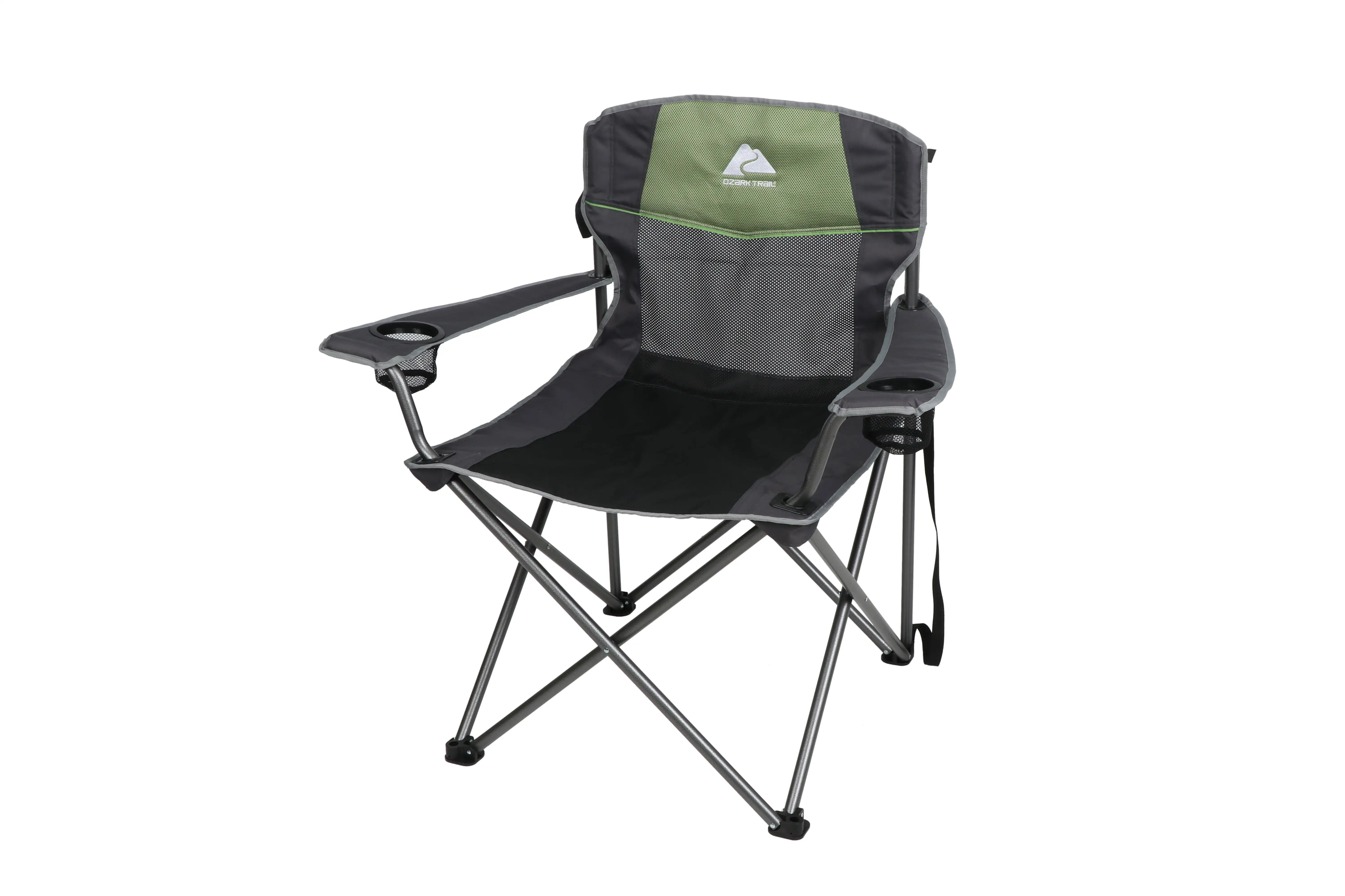 

Big and Tall Chair with Cup Holders, Green for Outdoor, Adult, Weighs 10lbs