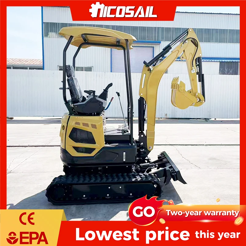

Customized Nicooil 1.8-ton micro excavator EPA CE tracked hydraulic agricultural small excavator multifunctional excavator 2-yea
