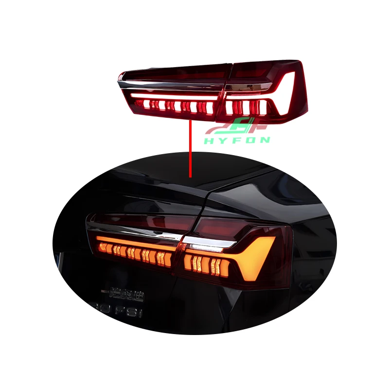 Dla A6 C7 C7pa 2012-2018 Upgrade C8 Style Full LED Rear Tail Lights Reverse Lights Streaming Turn Signal Plug & Play