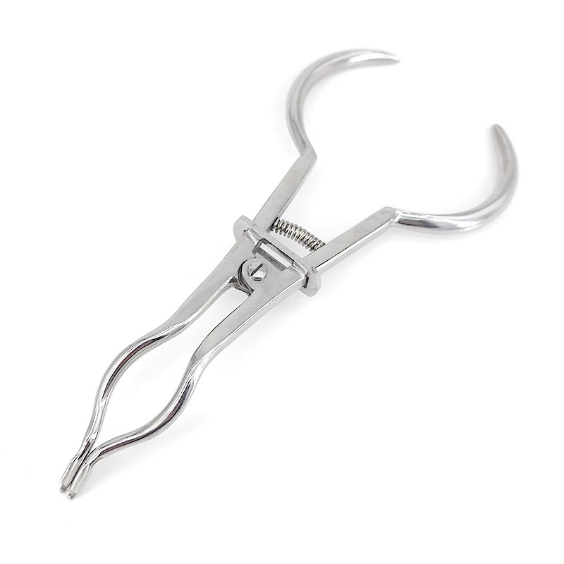 1PC Dentistry Clamping Clip Pliers Dental Rubber Dam Clamp Ring Placement Forceps Lab Orthodontic Tools Exam