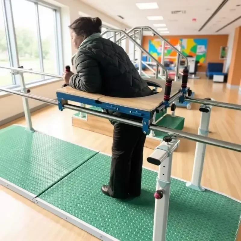 Parallel Bar Rehabilitation Training Equipment Dual Track Gait Correction Walking Assistance For Children Elderly Hospital
