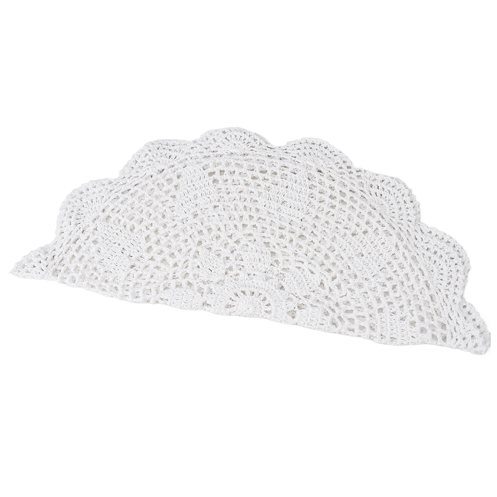 High Quality Brand New Doily Table Cloth Mat Lace Round Table Cloth White/Beige 40cm/15.74inch Crochet Doily Mats