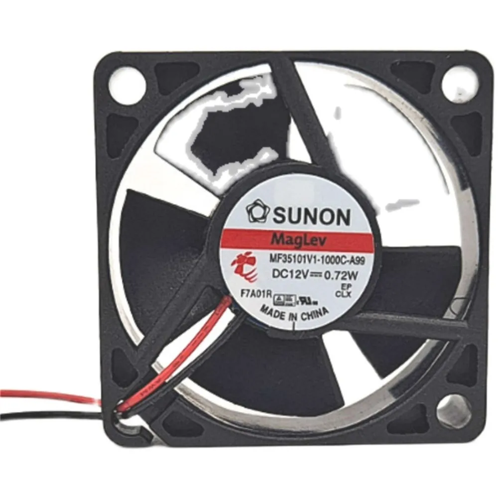 2pcs SUNON MF35101V1-10000-A99 35 มม.DC 12V พัดลมระบายความร้อน 10000RPM 7.2CFM สําหรับอุปกรณ์อิเล็กทรอนิกส์ เซิร์ฟเวอร์ และแหล่งจ่ายไฟ