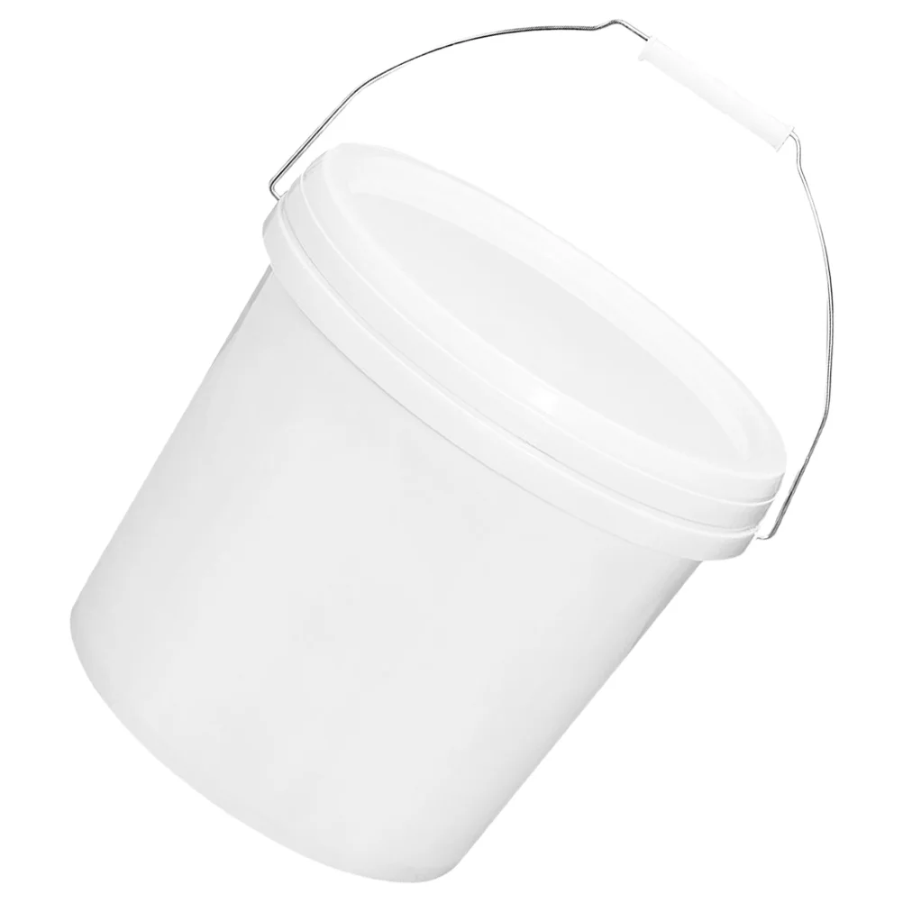 Plastic Barrel Small Bucket Round Cleaning Buckets Wash with Handle Gardening Water Beach Sand Thickened