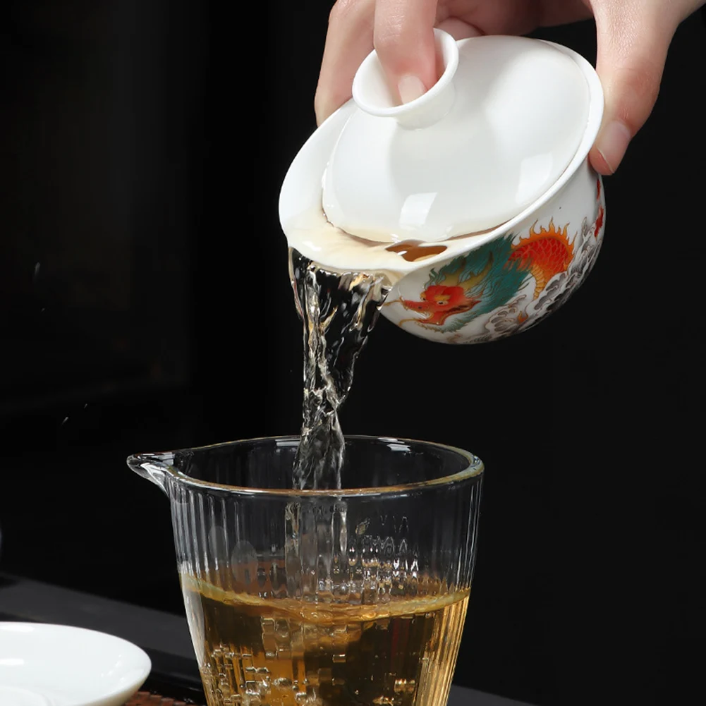 

Mutton Fat-Jade KungFu Tea Set Hand-made Porcelain Tea Set For Home Party