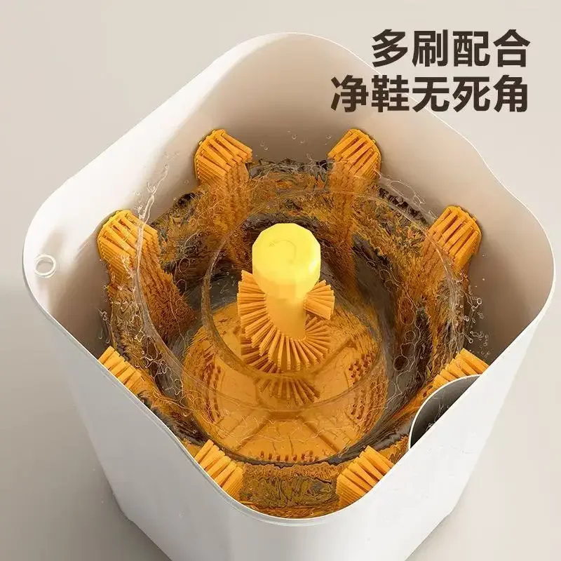 غسالة الأحذية، فرشاة متعددة الجوانب، ماكينة تنظيف الأحذية المنزلية الصغيرة، غسيل شبه أوتوماتيكي، قطعة أثرية متكاملة للغسيل