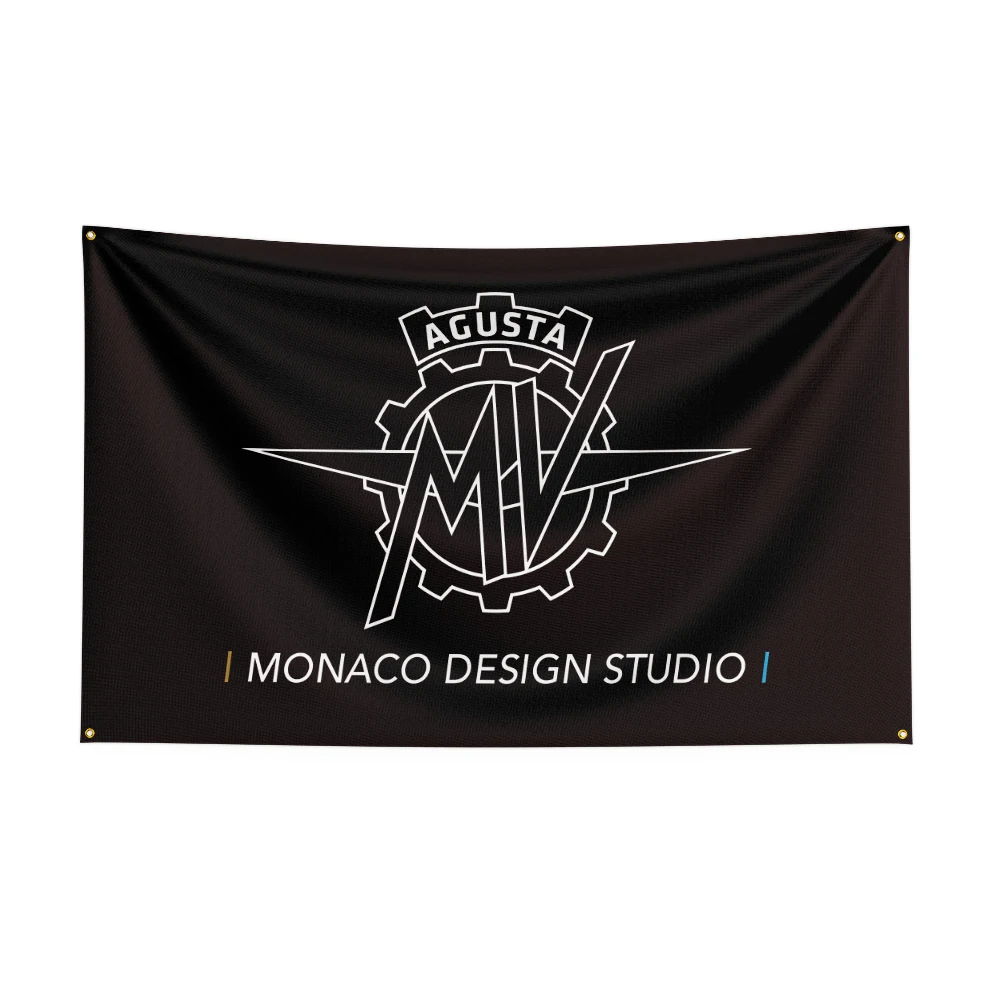 3X5 FT MV Agusta Flag Polyester Printed Motorcycle  Banner For Decor