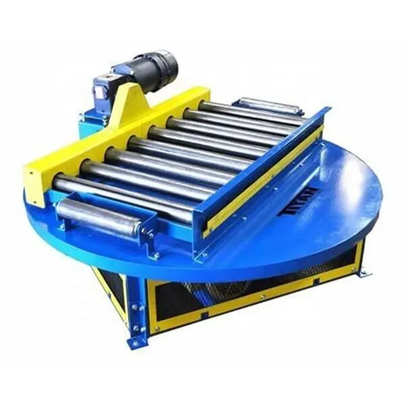 Electric Pallet Turntable Rotary Roller Conveyor for Handling Pallets