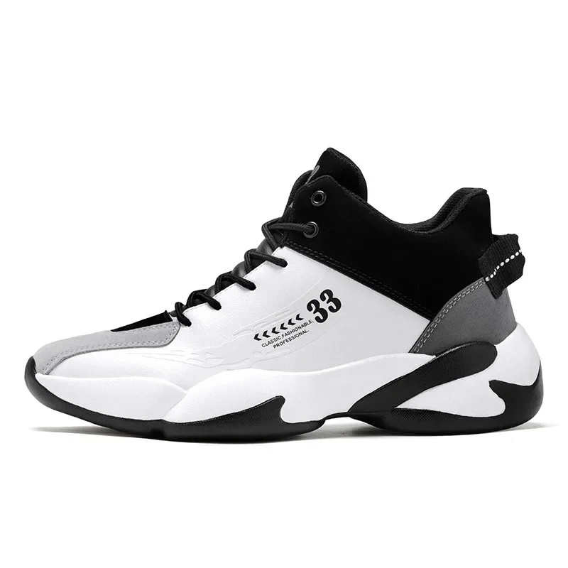 

High Top Men's Basketball Shoes Hot Sale Of The Season New Style Inner Heightening Sports Student Running Sports Casual Shoes fo