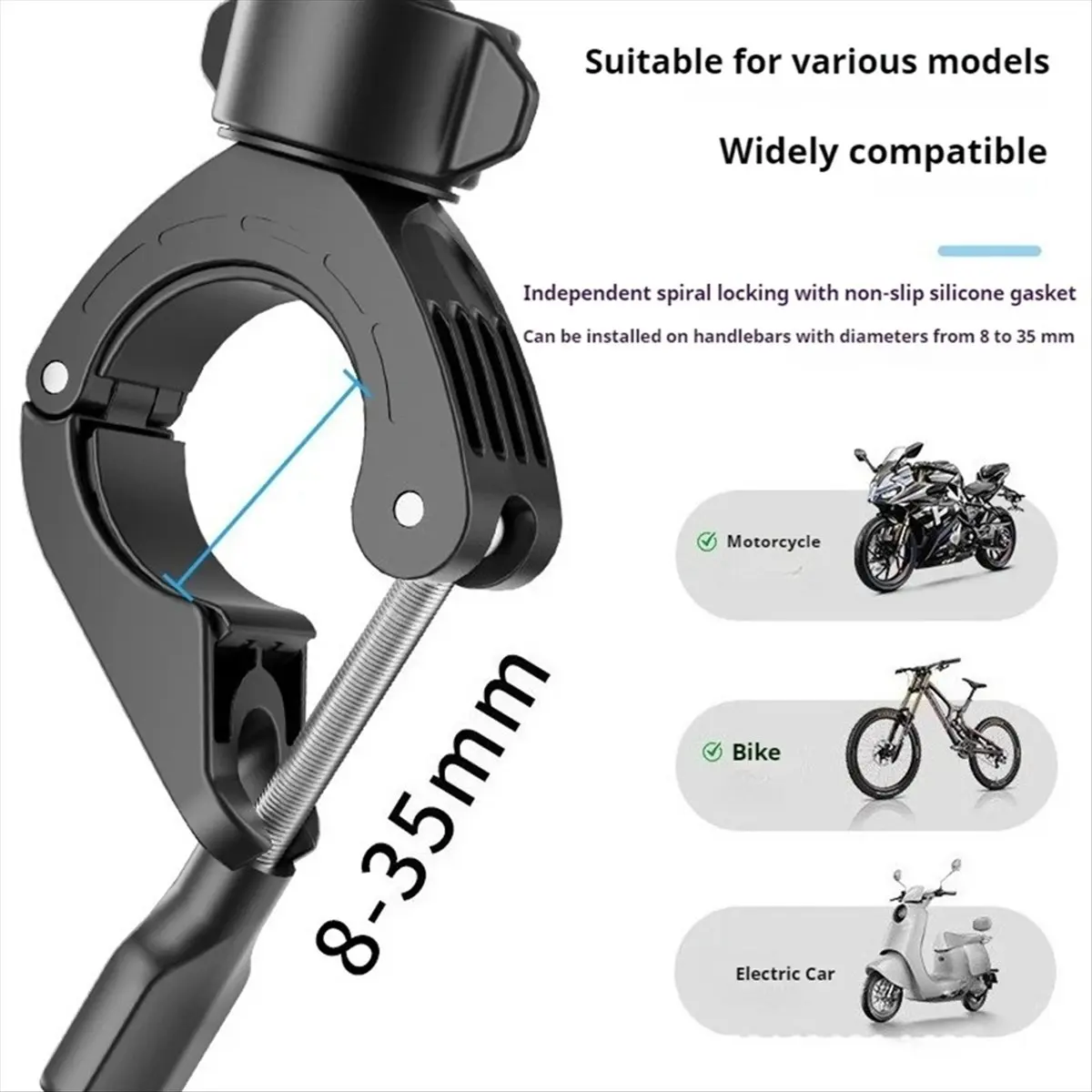 

Крепление на руль мотоцикла, алюминиевый держатель, велосипедный кронштейн для X5 для Action 5pro, аксессуары для камеры
