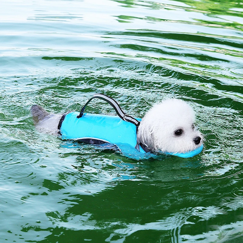 Summer Pet Dog Life Jacket with Removable Front Float Adjustable Dog Life Vest Swimsuits for Small Medium Large Dogs Swimming