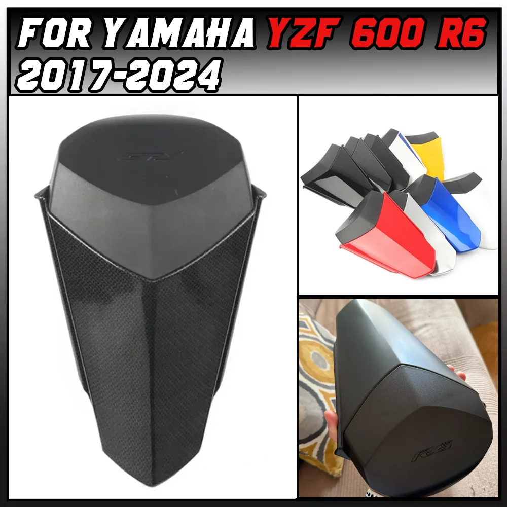 

For Yamaha YZF 600 R6 2017-2024 2023 2022 2021 YZFR6 YZF-R6 Motorcycle Pillion Rear Seat Cover Cowl Solo Fairing Passenger