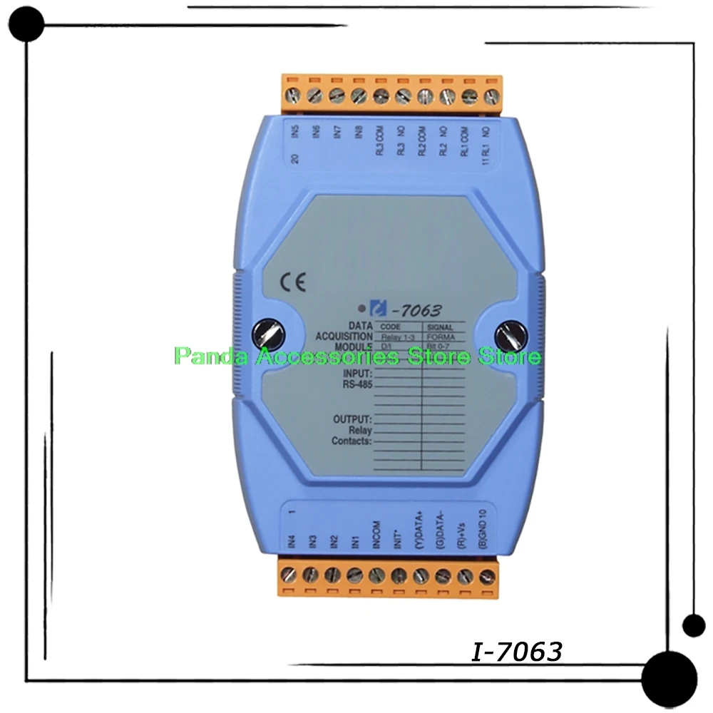 

I-7063 For ICPDAS 8-channel Isolated Digital Input / 3-channel A-type Electromagnetic Relay Output Module