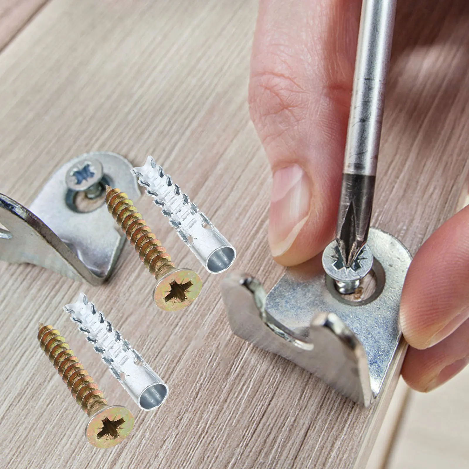 

40 set Anchors Screws Expansion Fasteners Wall Screws Anchors Drywall For Drywall Concrete Plaster Hollow Wood Screw Anchor