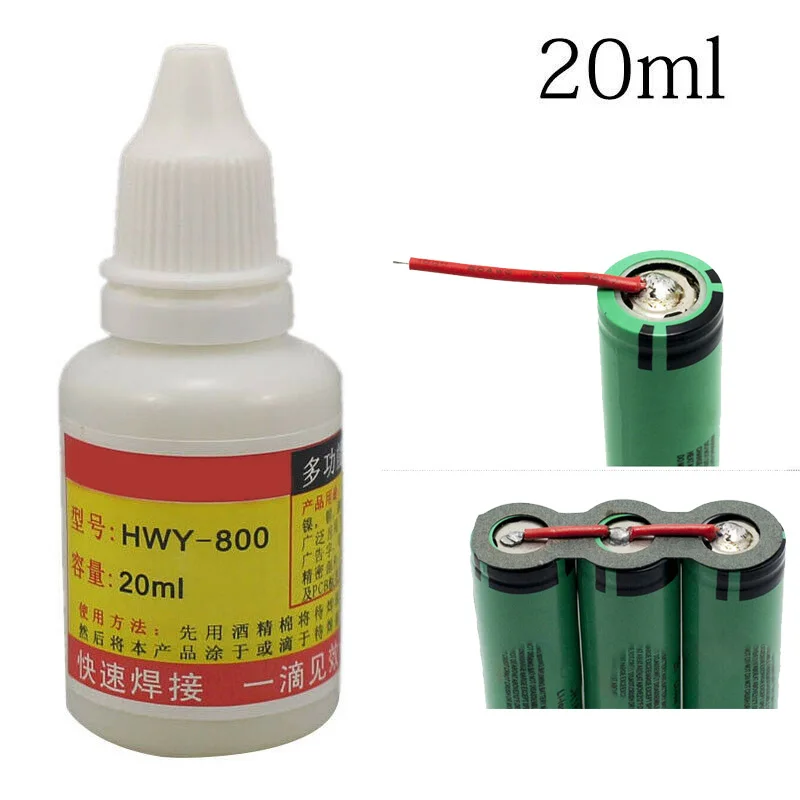 

20ml Stainless Steel Flux Soldering Paste Liquid Welding Solder-Tool HWY-800 Quick Welding Liquid Welding Materials-Tools