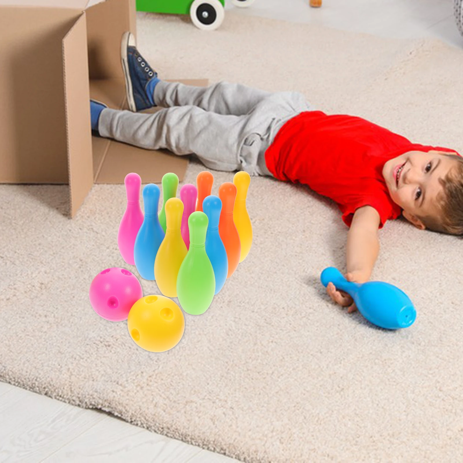 

Toy Pins Kids Indoor Kids Indoor Bowling Game Eco Friendly Educational Tool Kid Bowling Toy Fun Sports Kit Ball Supply