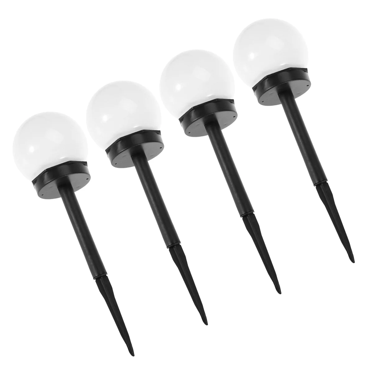 

4 Pcs Solar Ground Lamp Bulb Outside Lighting Tool Plug Courtyard Lights Outdoor Garden Insert into The