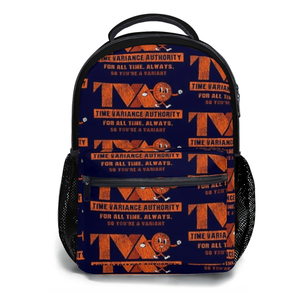 TVA Time Variance Autority Zaino versatile indossato Zaino impermeabile di grande capacità Borsa per computer lavabile unisex