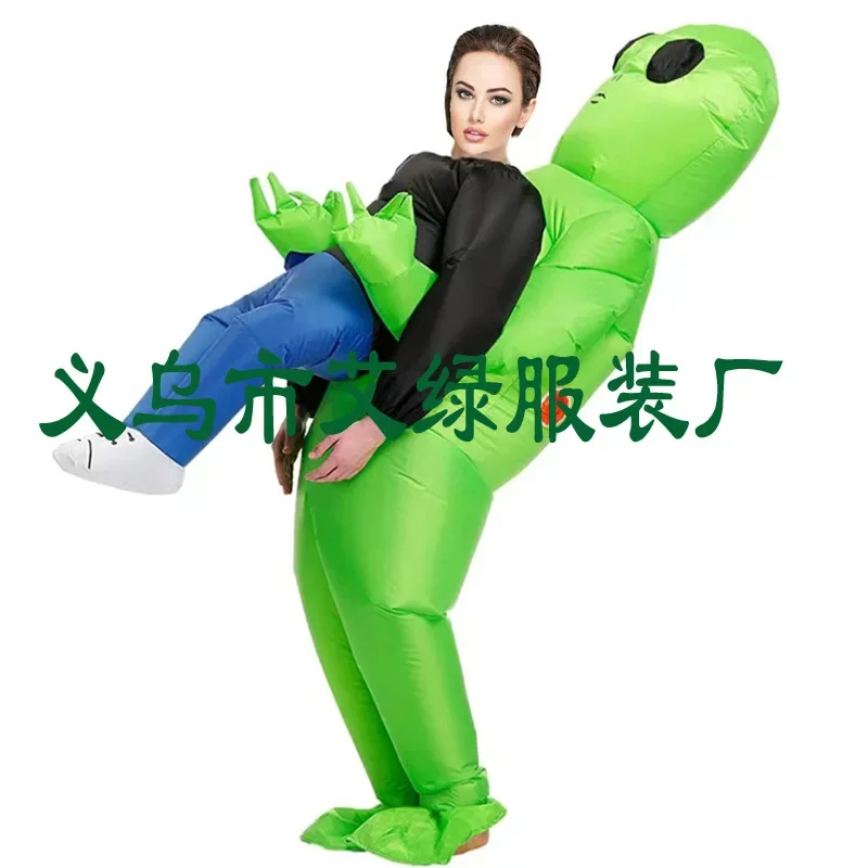 2025 حدث حفلة الهالوين في الهواء الطلق مضحك فريق بناء عرض الحفلات الغريبة نفخ البدلة أزياء المهرجان