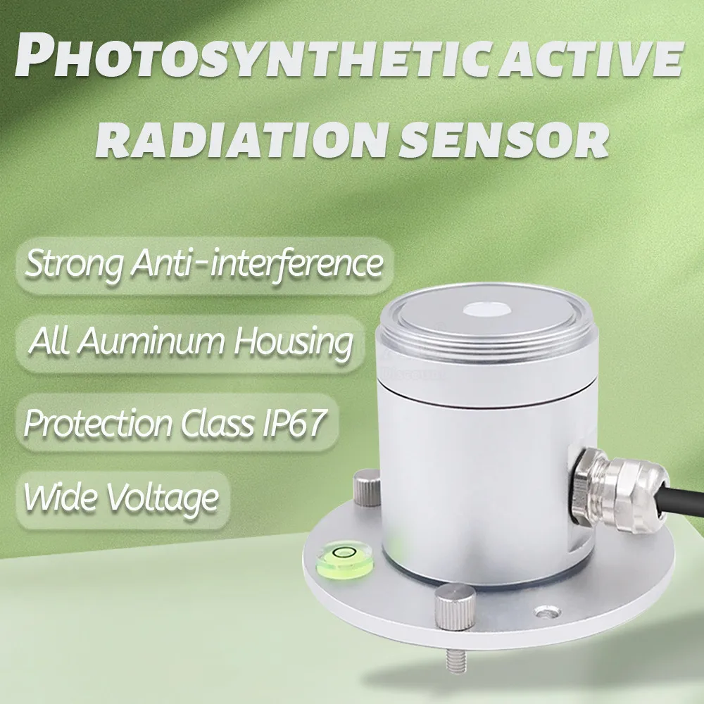 Photosynthetically Active Radiation Sensor 10-30V Solar Radiation Measure Detection Photoinduction Output RS485 Analog 400-700nm