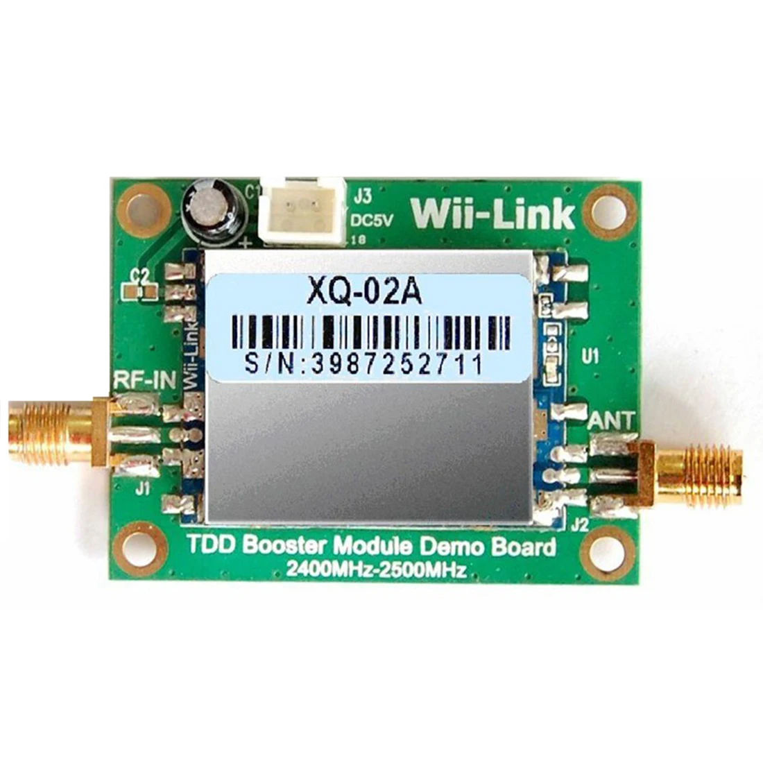 2.4G Power Amplifier 2W Routing Signal Amplifier for WiFi/ZigBee Signal Enhancement TDD Booster Module Board w/ 6DB Antenna