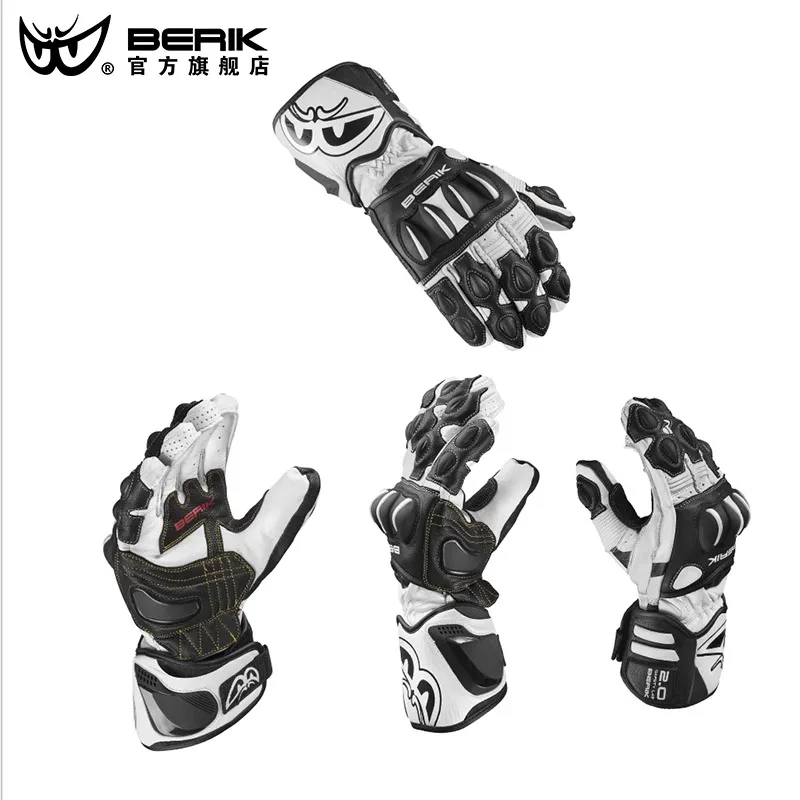 Berik Motorcycle Gloves Professional Motorcycle Racing Gloves Track Grade Fall Resistant Carbon Fiber Gloves for Men and Women