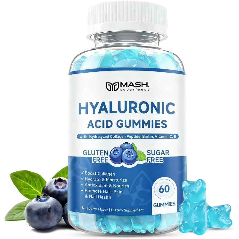 

Hyaluronic Acid with Cell Collagen and MSM - Skin Moisturizing, Joint Lubrication, UVB Protection -60 Capsules