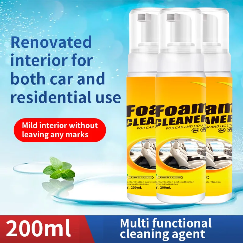 200ML Multi-function Foam Cleaner For Car Interior Stain Removal Ceiling Seat Foam Cleaner