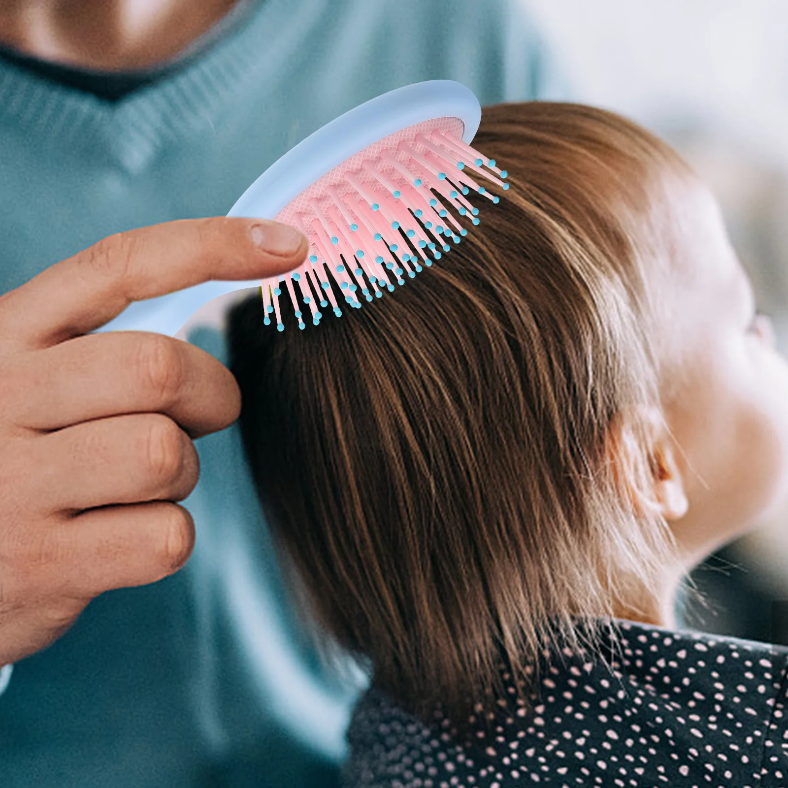 Spazzole per capelli districanti per bambini Pettine per cuscino con artiglio di gatto per borsa da viaggio Ricci portatili