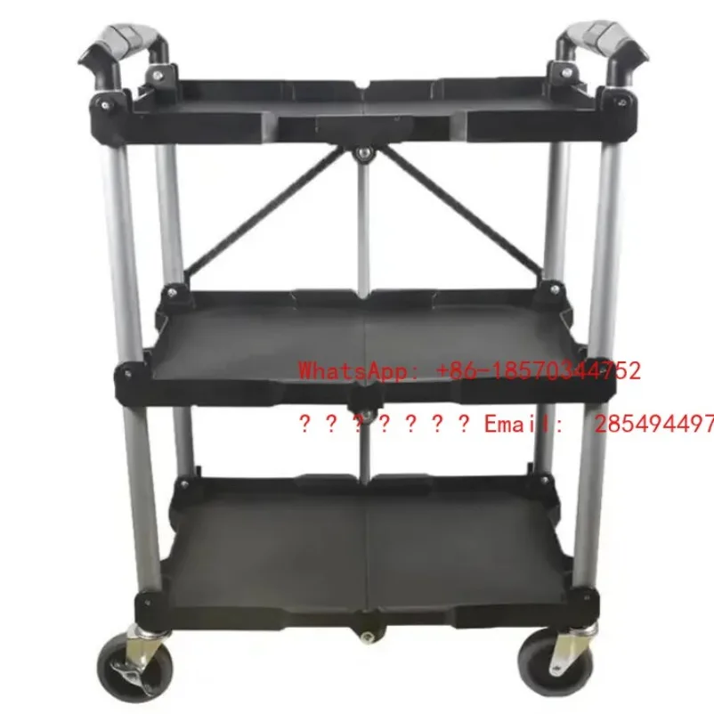 L  Three-layer Multifunctional Cart Storage Auto Repair and Beauty Hardware Car Wash Trolley Beauty Tool